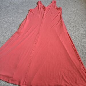 CHICO’S Sleeveless Coral Dress – Size 2 (XXL / 12-14)